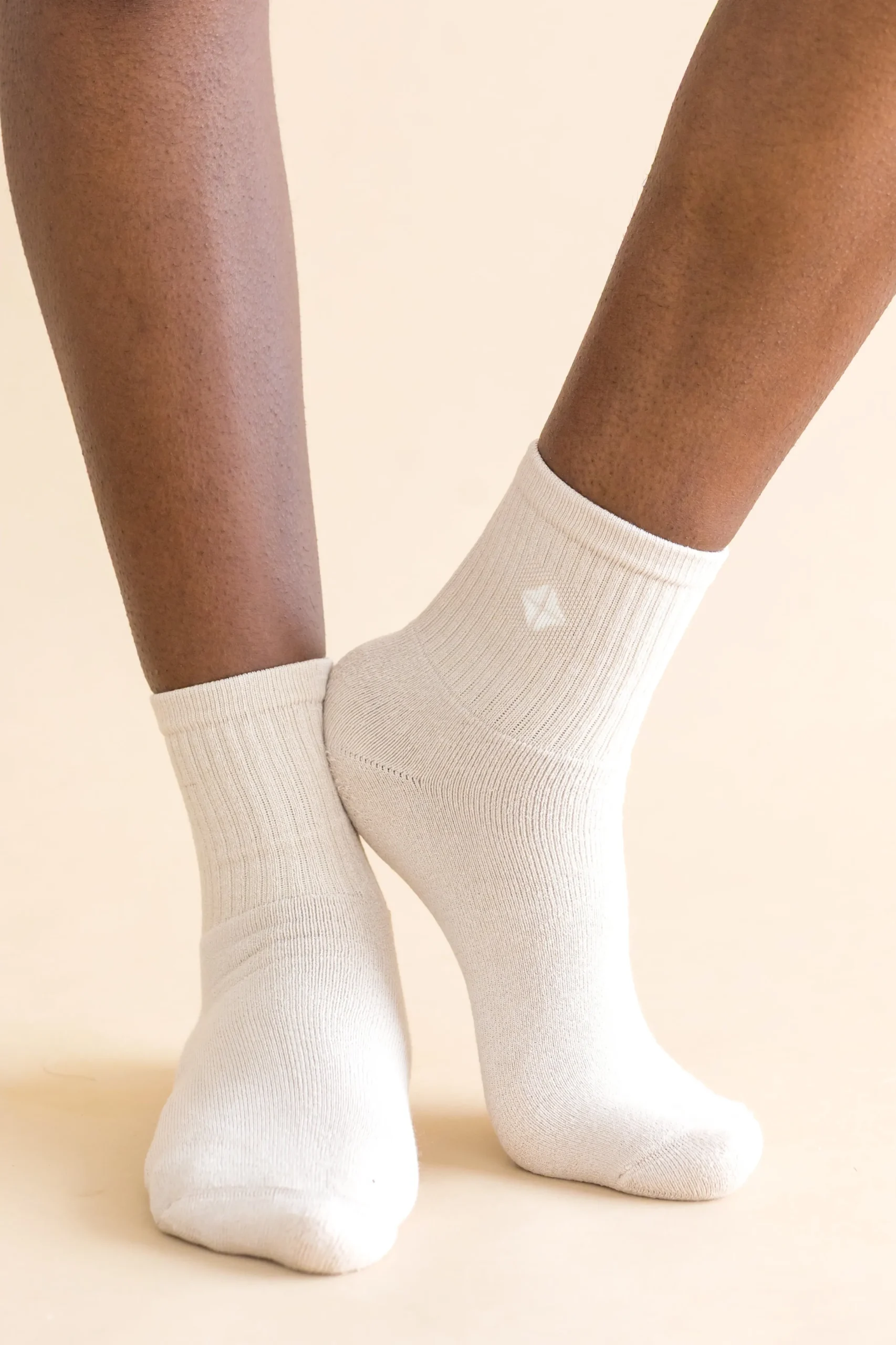 Adult Crew Socks in Oat