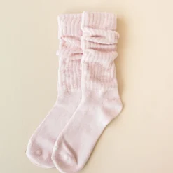 Adult Scrunch Socks in Blush