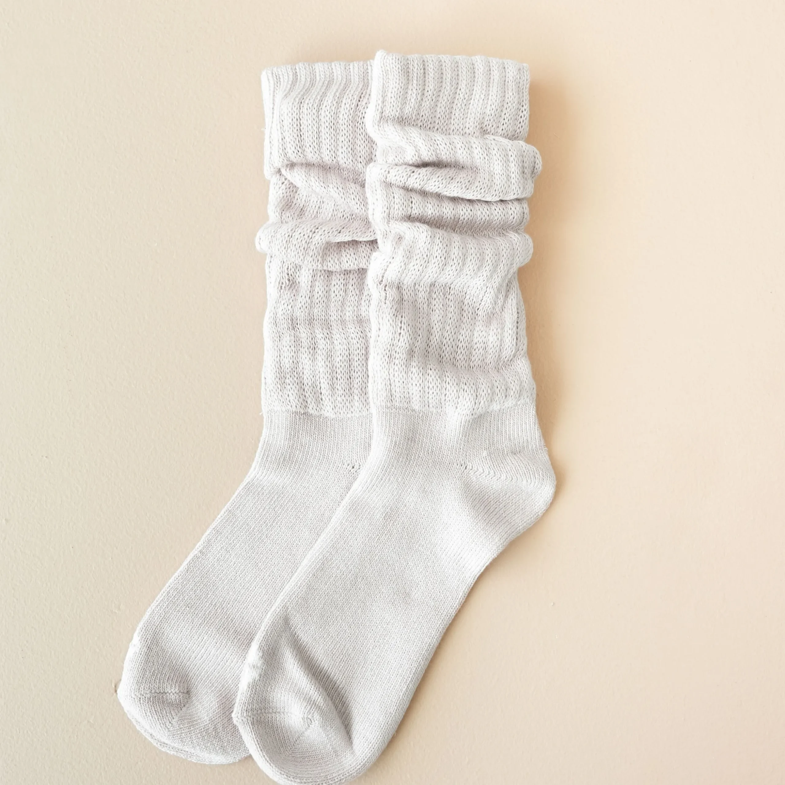 Adult Scrunch Socks in Oat