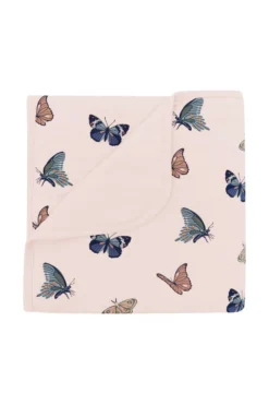 Baby Blanket in Blush Butterfly 1.0