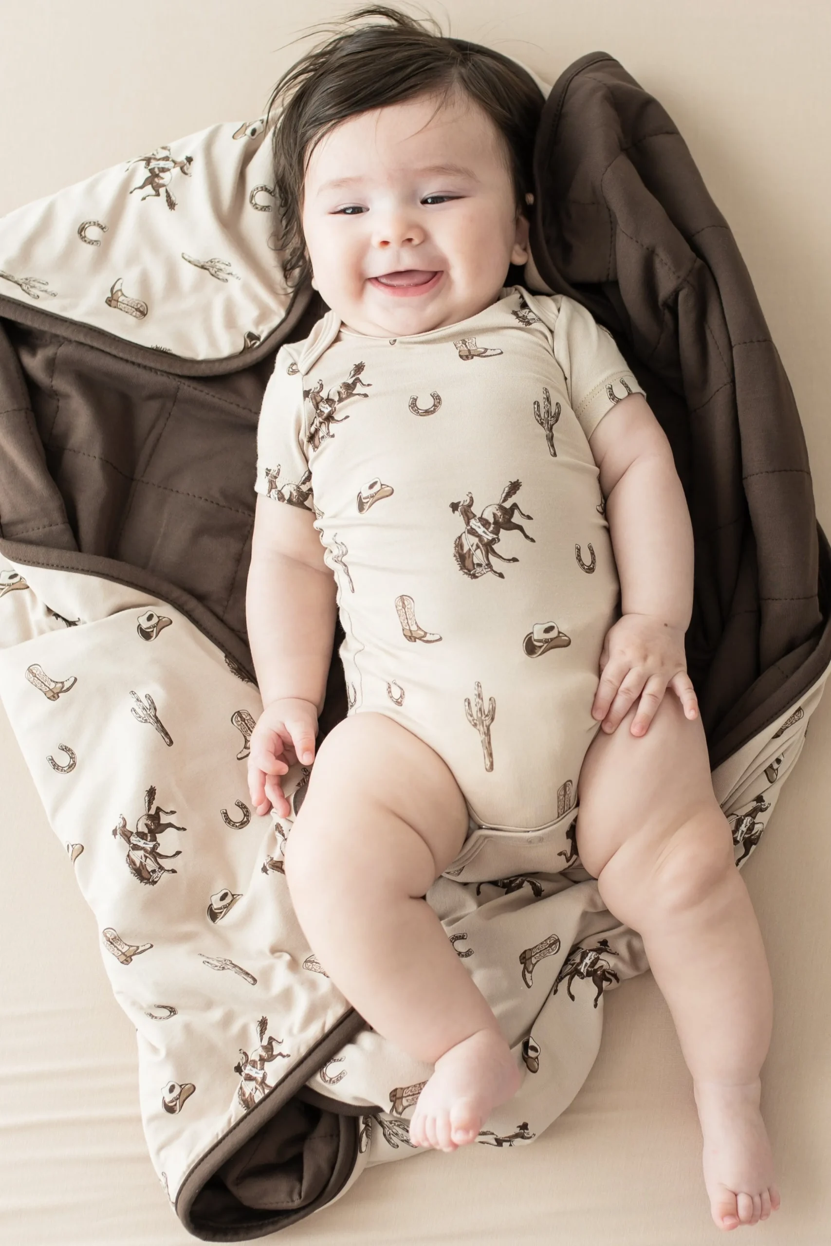 Baby Blanket in Classic Cowboy 1.0