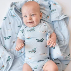 Baby Blanket in Take Off 1.0
