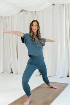 Bamboo Flex Women’s Leggings in Atlantic