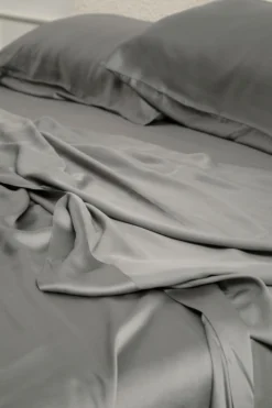 Bamboo Sateen Pillowcase Set in Ash