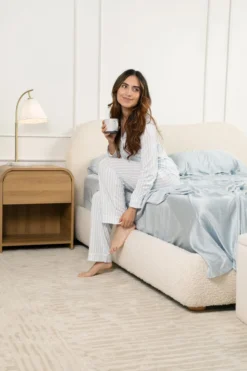 Bamboo Sateen Sheet Set in Ice
