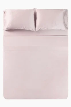 Bamboo Sateen Sheet Set in Rose Quartz