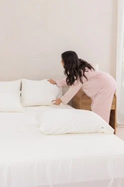 Bamboo Sateen Sheet Set in Shell