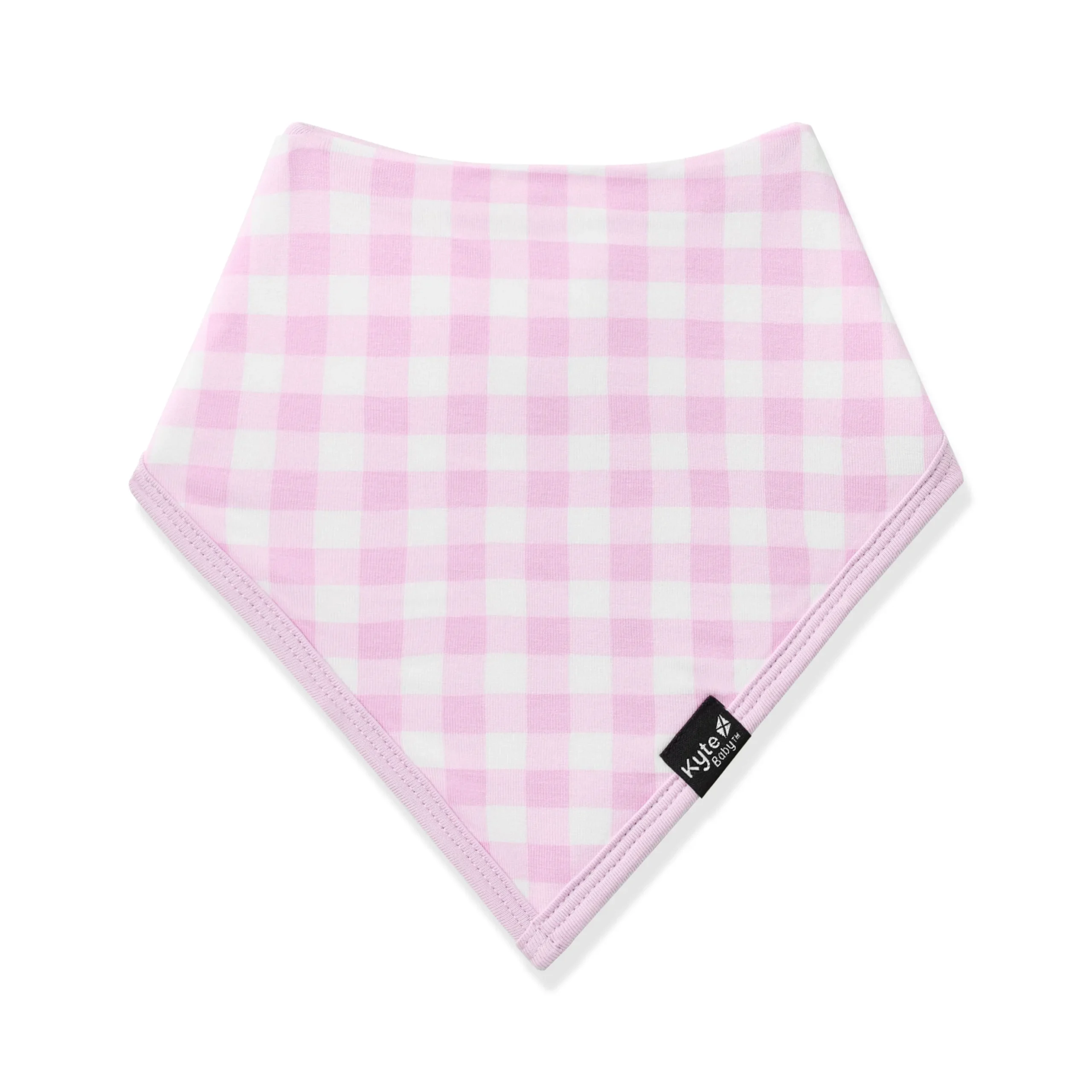 Bib in Gingham Thistle
