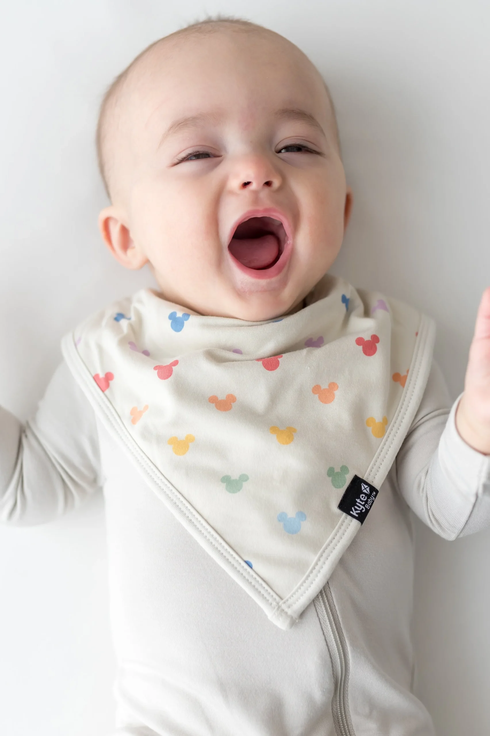 Bib in Pastel Mickey Mouse