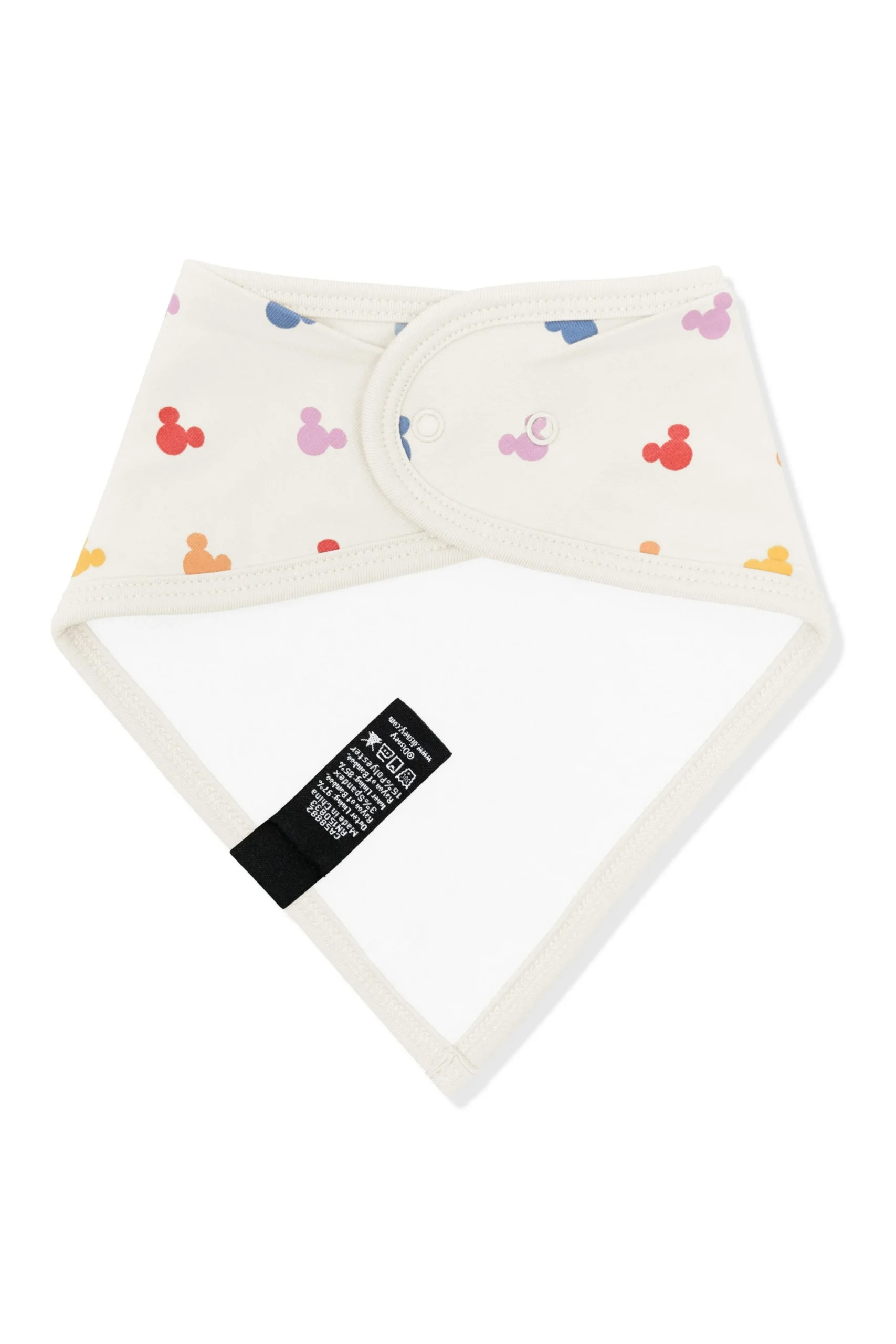 Bib in Pastel Mickey Mouse