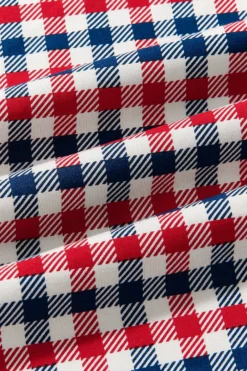 Bib in Patriotic Gingham