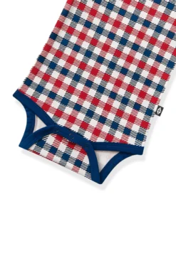 Bodysuit in Patriotic Gingham