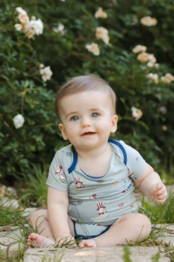 Bodysuit in Patriotic Goose