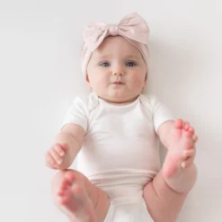 Bow Headband in Blush