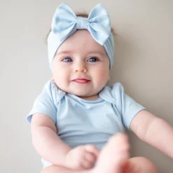 Bow Headband in Breeze