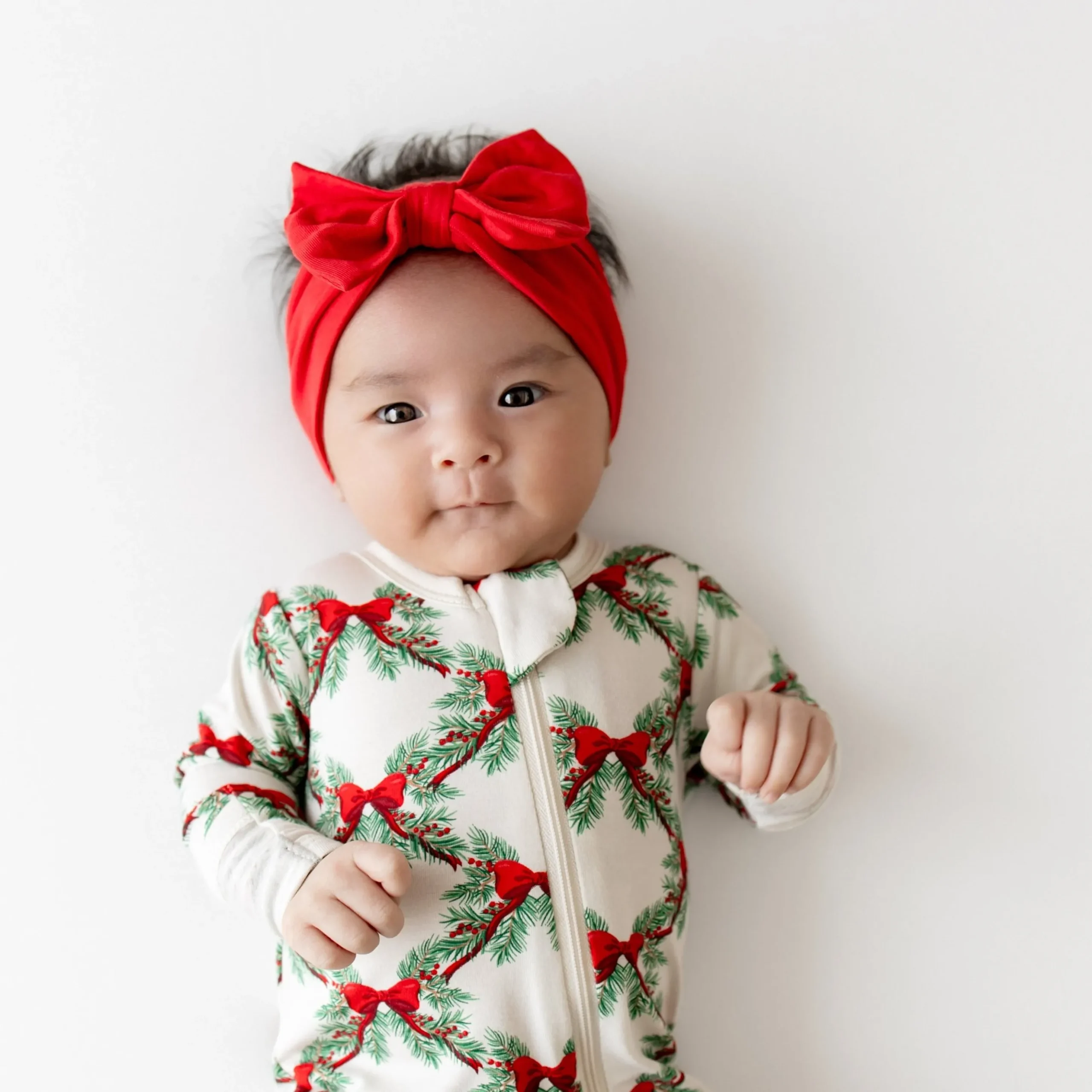 Bow Headband in Cardinal