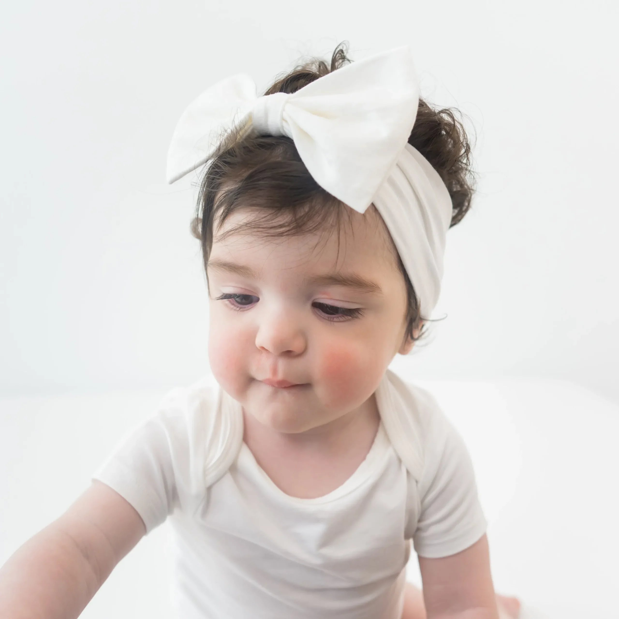 Bow Headband in Cloud