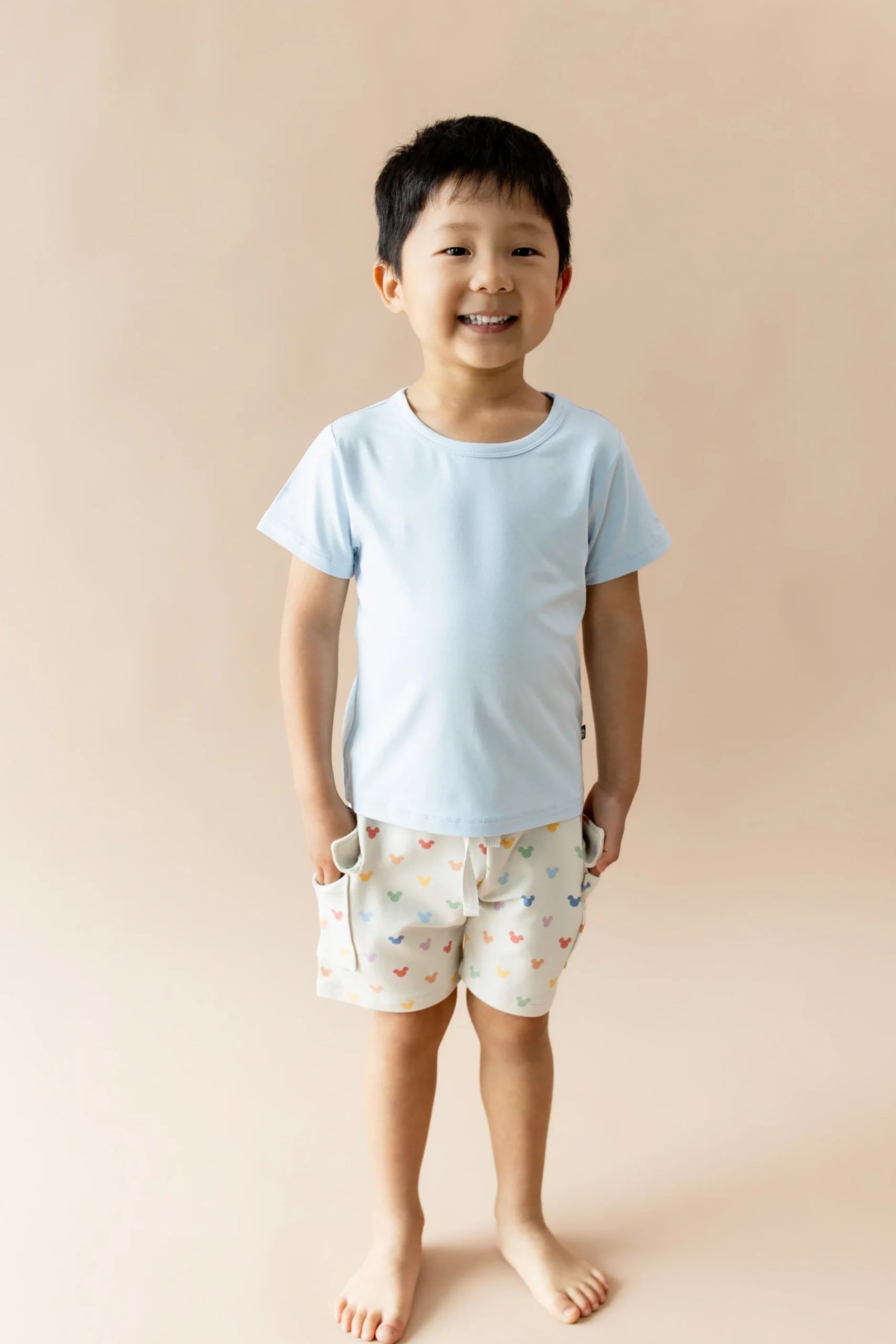 Cargo Short in Pastel Mickey Mouse