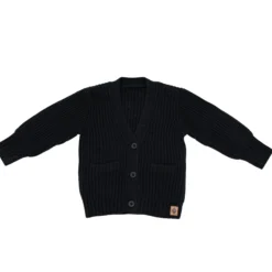 Chunky Knit Oversized Cardigan in Midnight