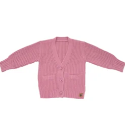 Chunky Knit Oversized Cardigan in Apple Blossom
