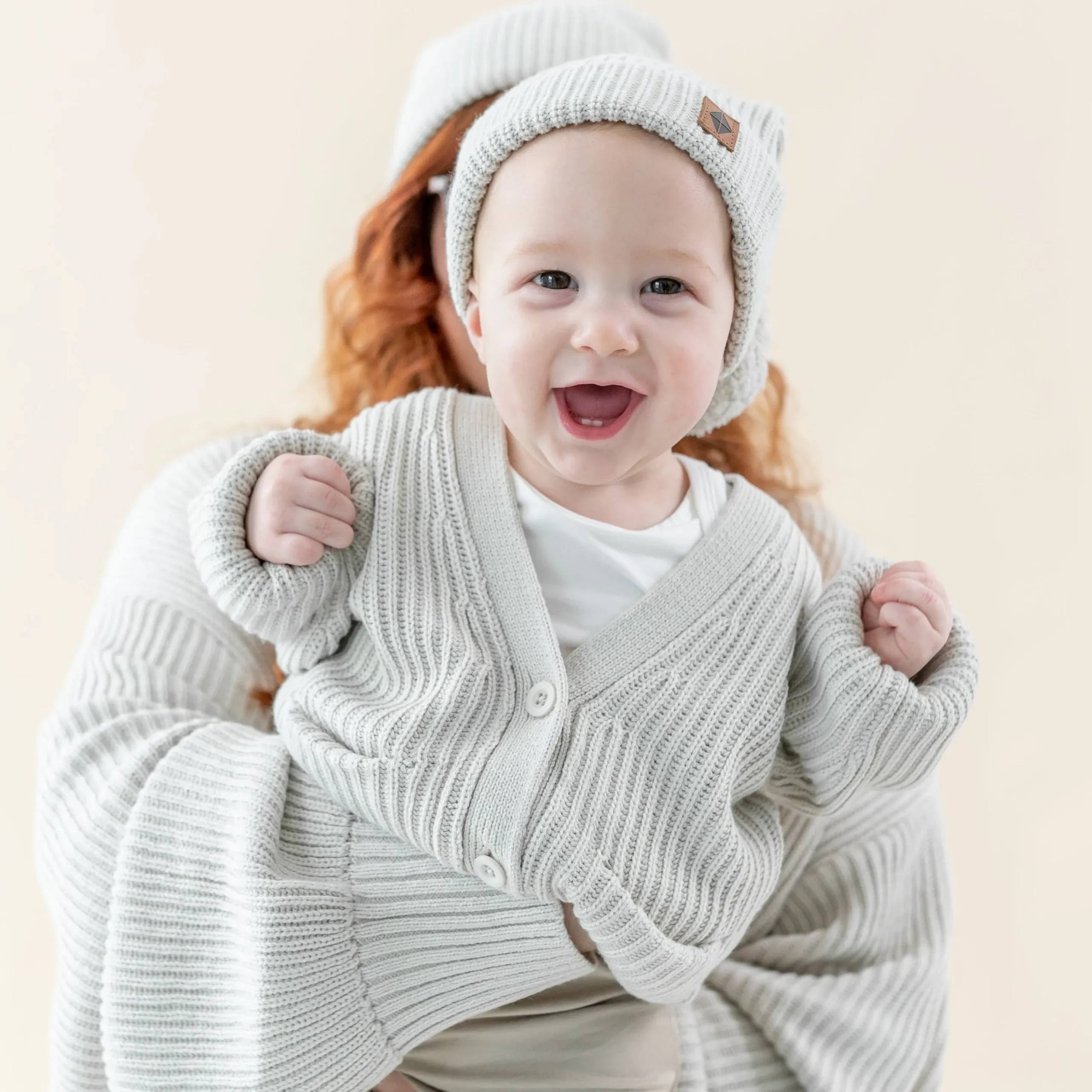 Chunky Knit Oversized Cardigan in Oat