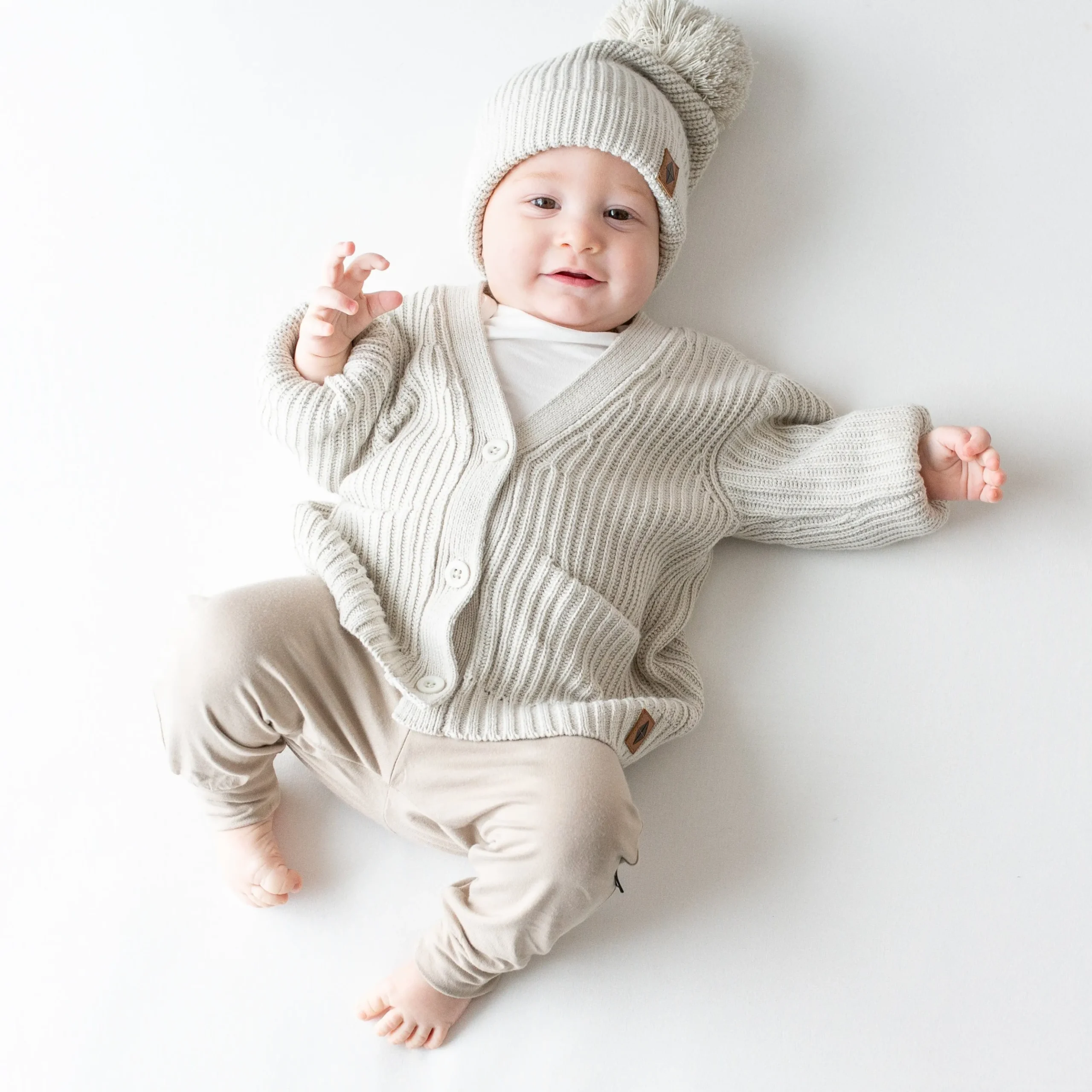 Chunky Knit Oversized Cardigan in Oat