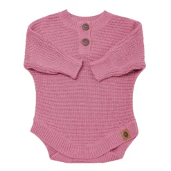 Chunky Knit Romper in Apple Blossom