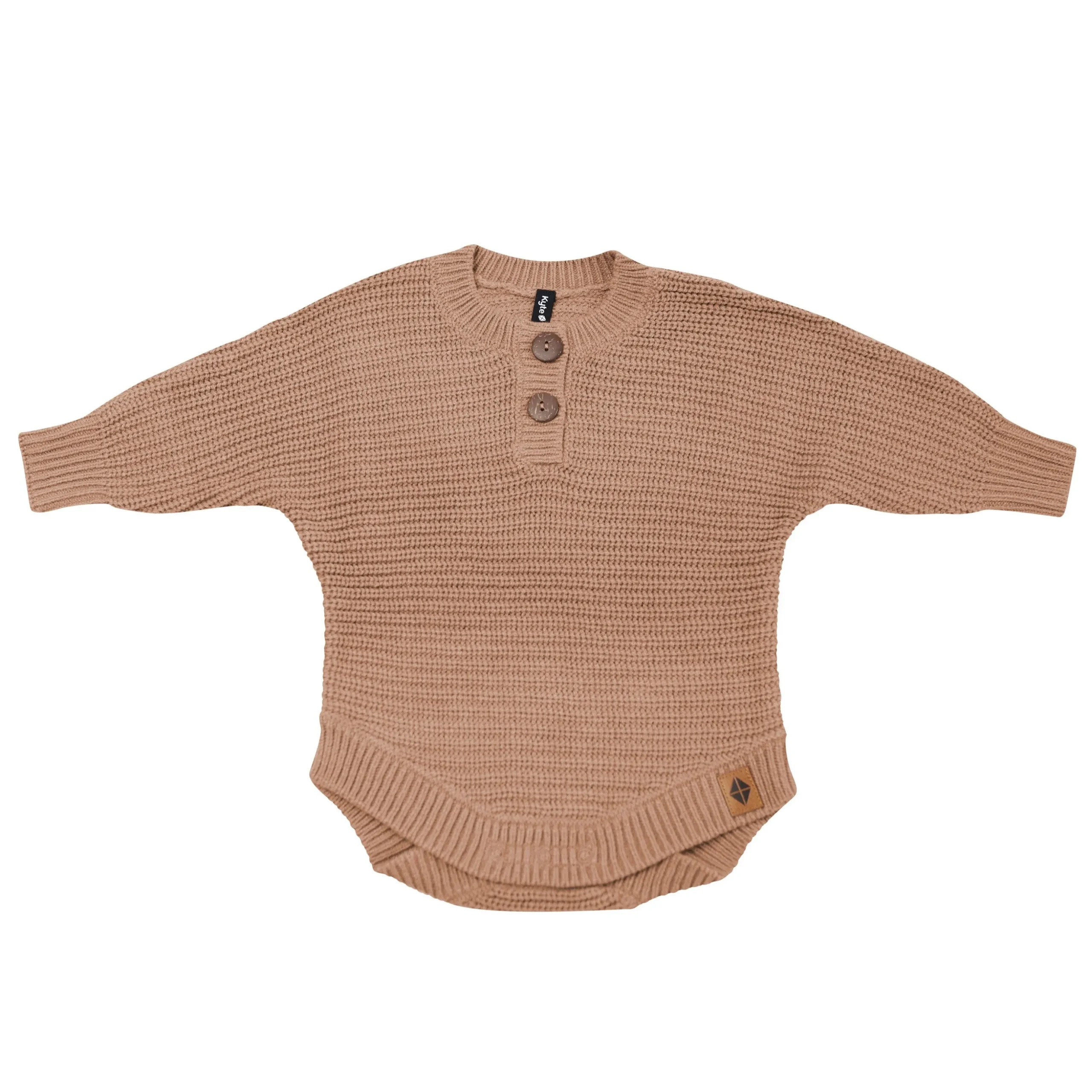 Chunky Knit Romper in Latte