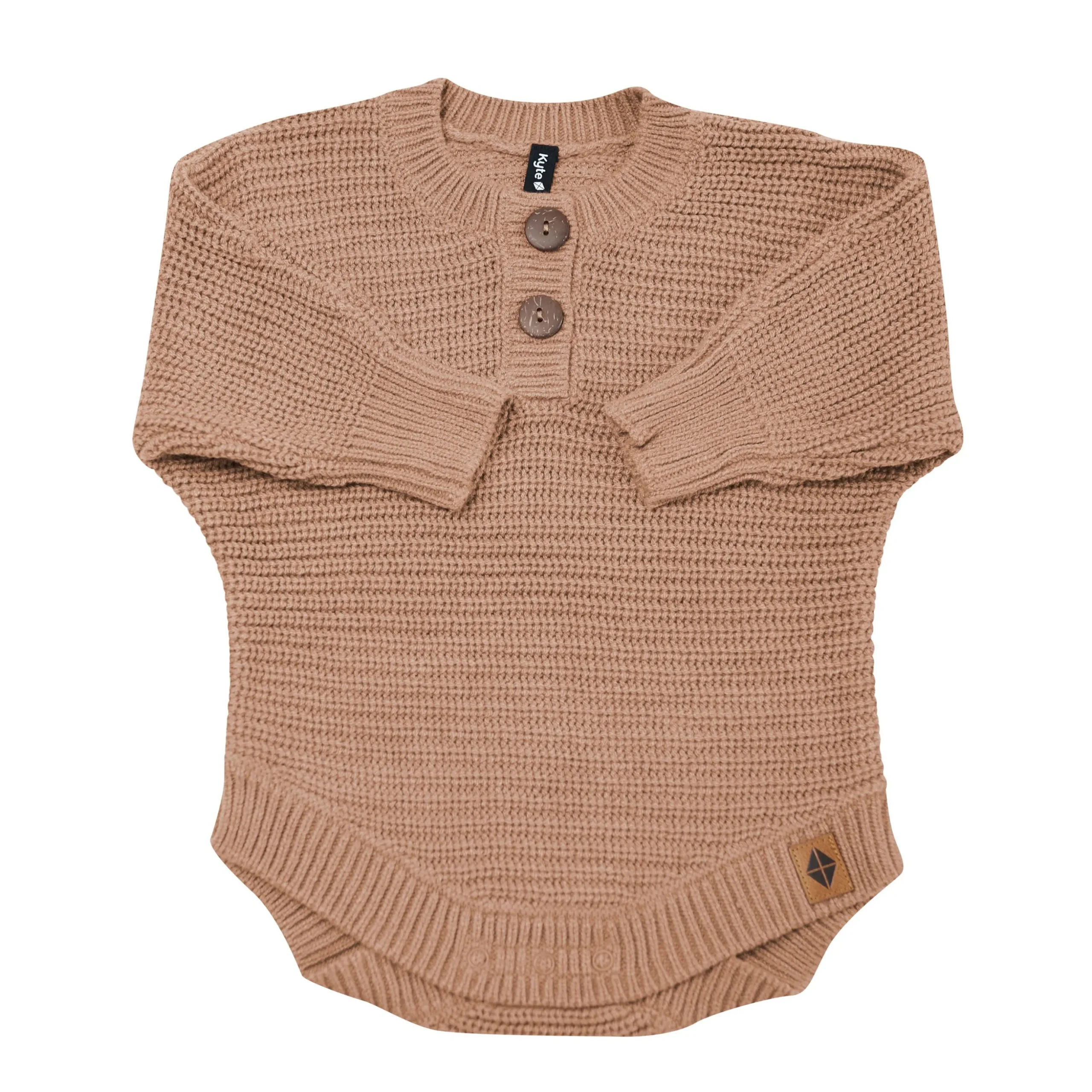 Chunky Knit Romper in Latte