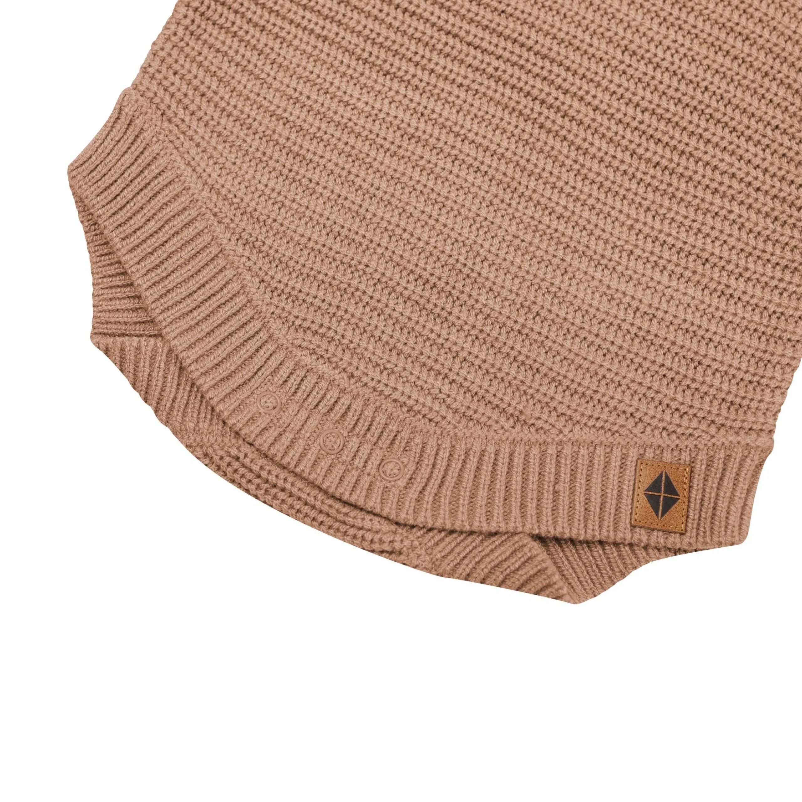 Chunky Knit Romper in Latte