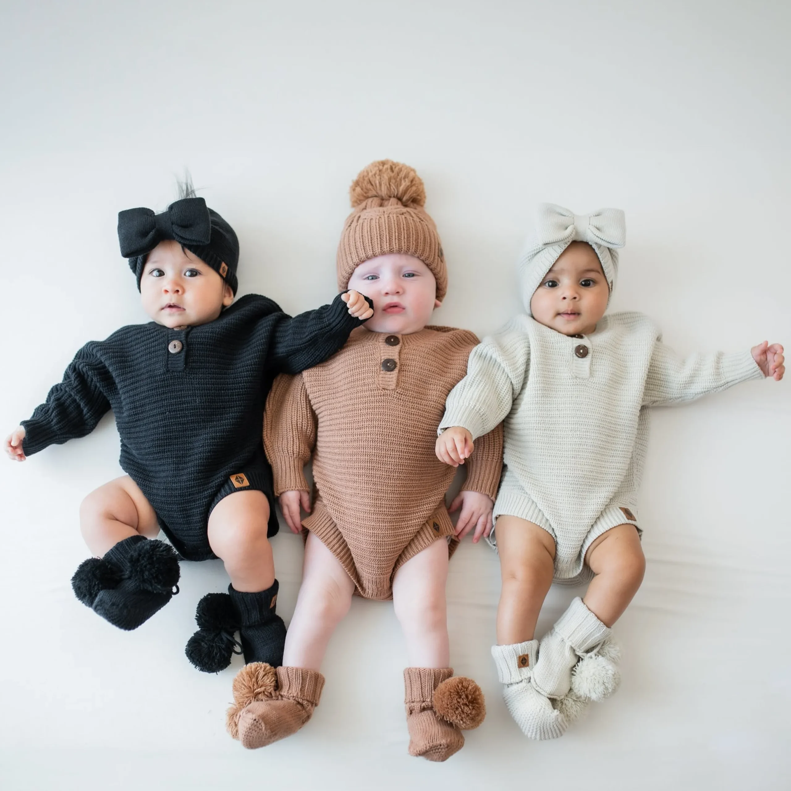 Chunky Knit Romper in Midnight