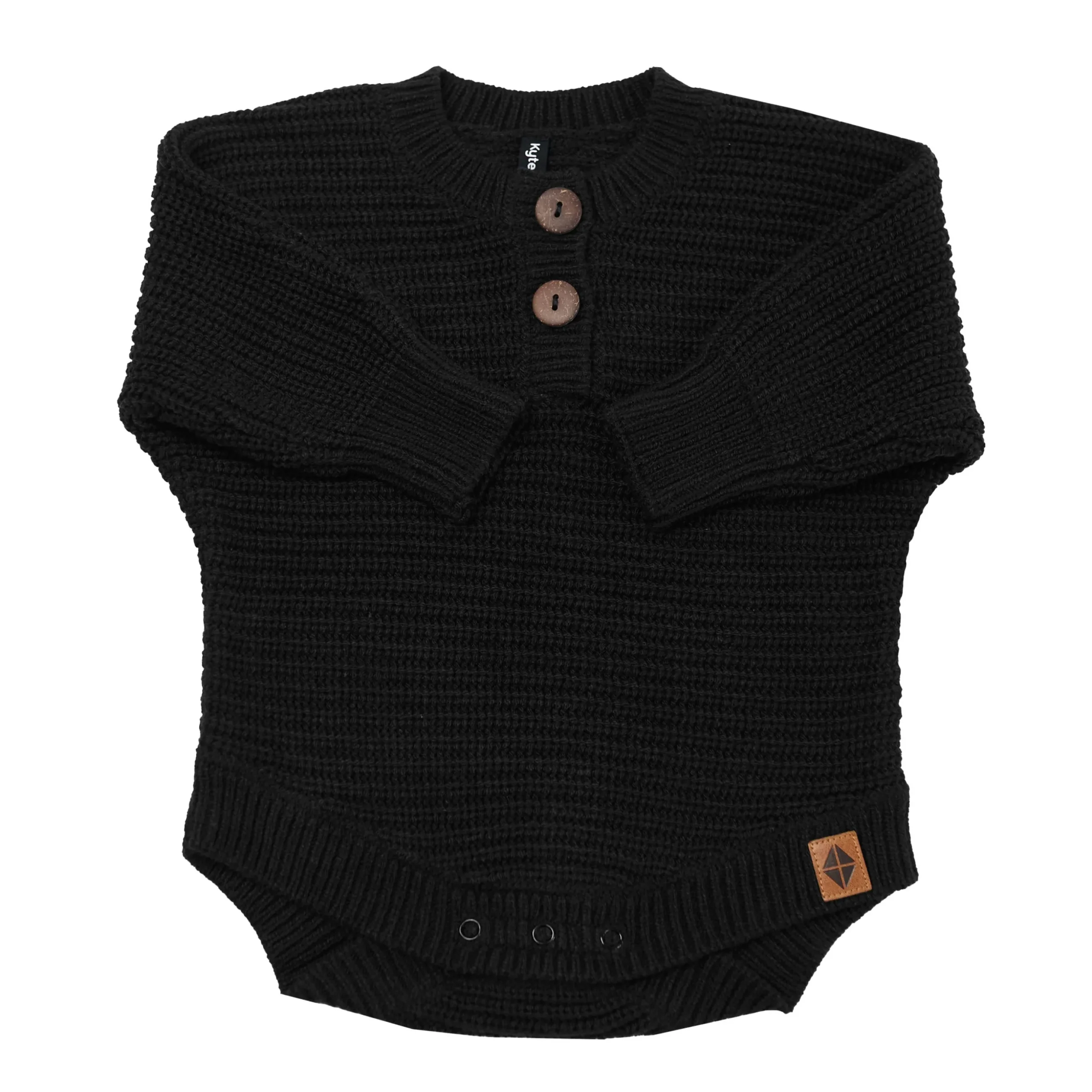 Chunky Knit Romper in Midnight