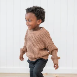 Chunky Knit Sweater in Latte