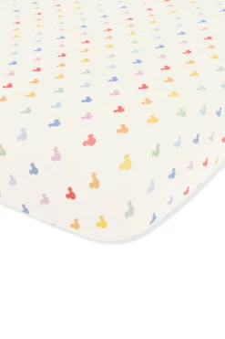 Crib Sheet in Pastel Mickey Mouse