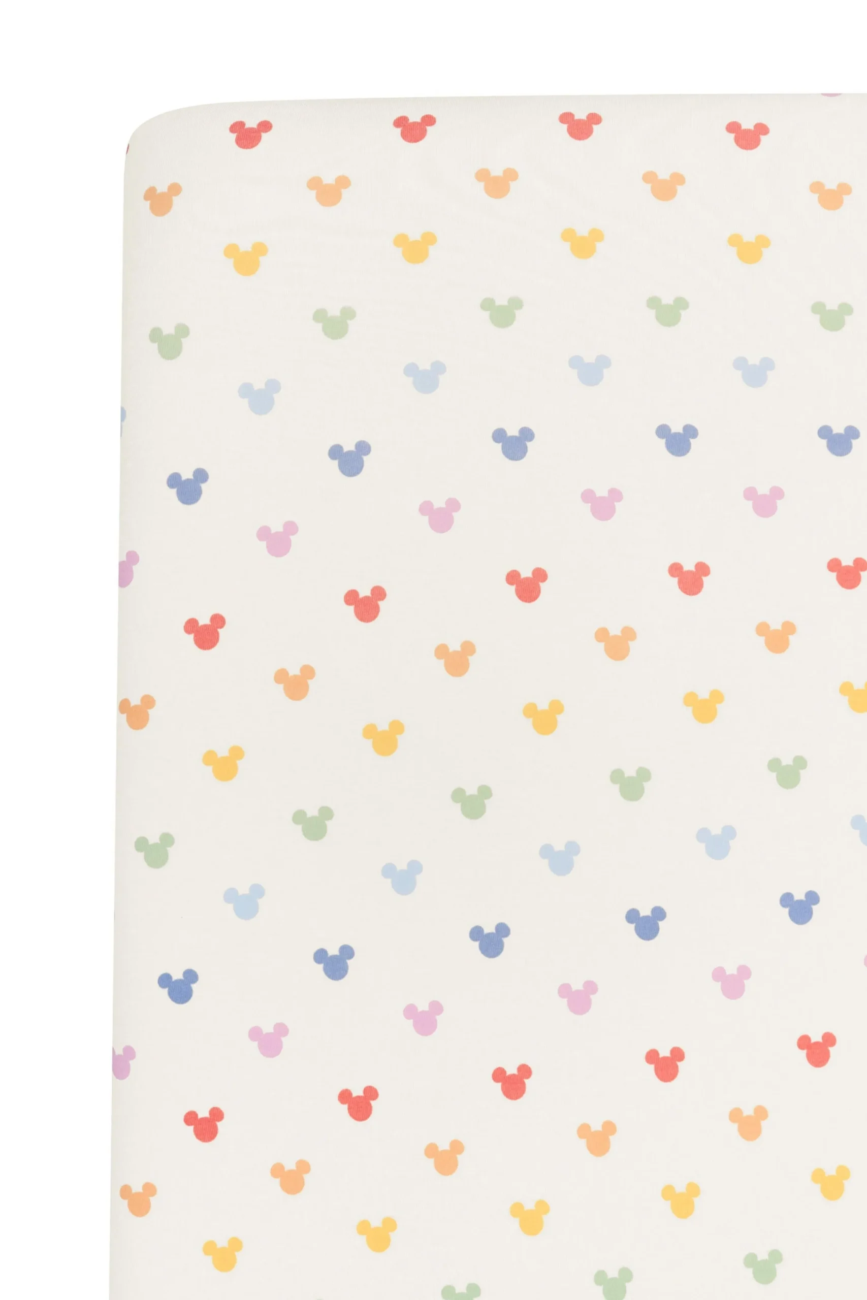 Crib Sheet in Pastel Mickey Mouse