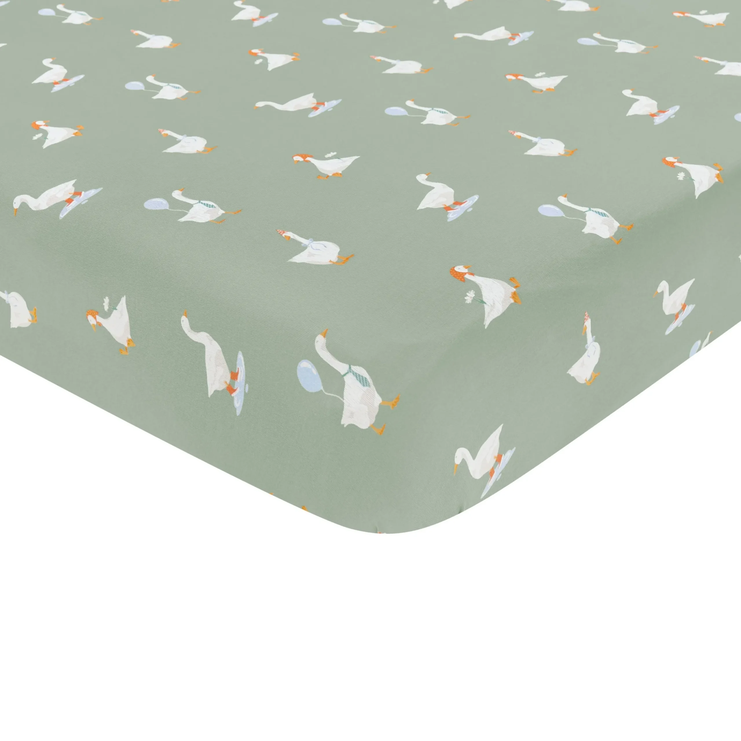 Crib Sheet in Silly Goose