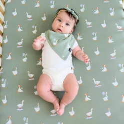 Crib Sheet in Silly Goose