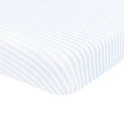 Crib Sheet in Small Mist Stripe