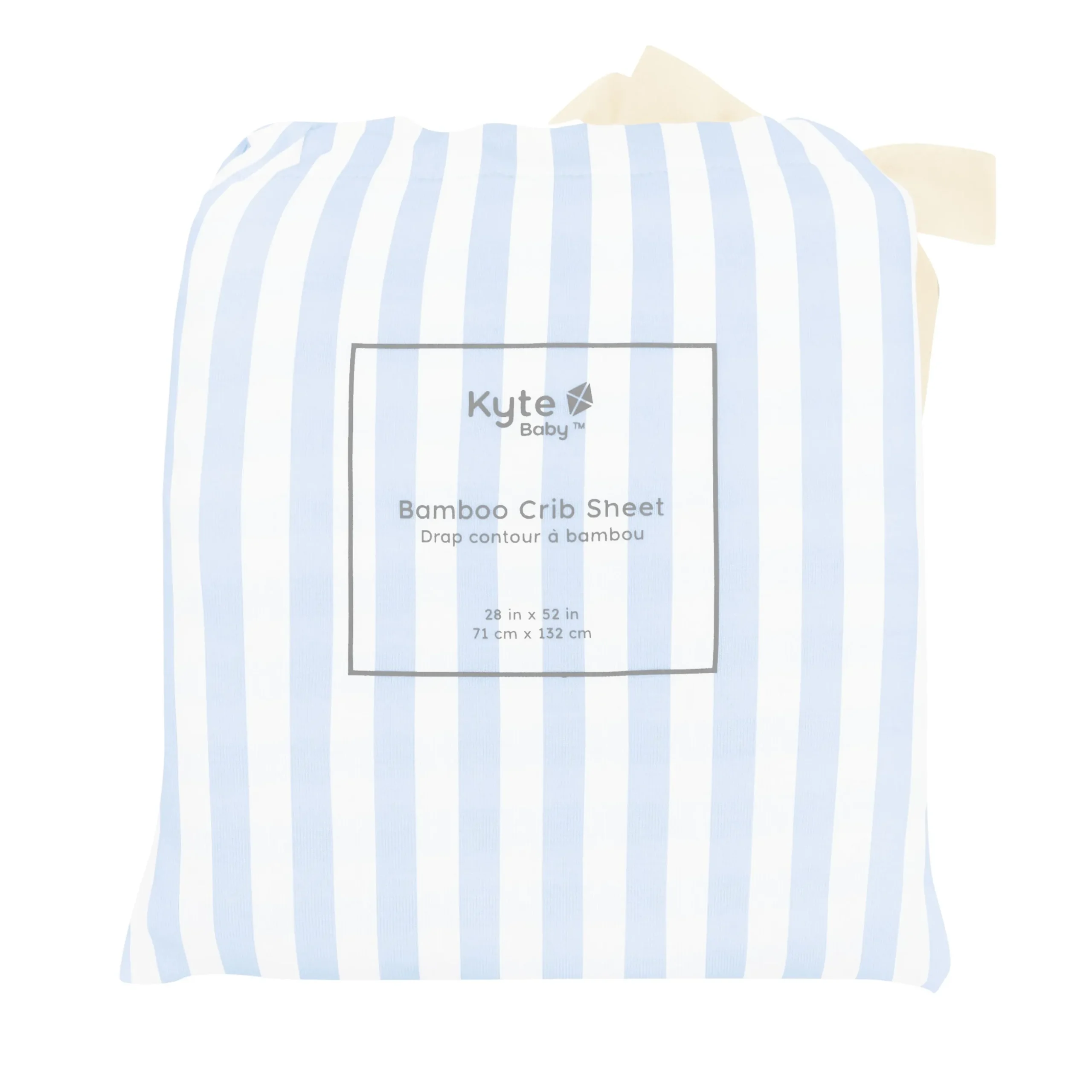Crib Sheet in Small Mist Stripe