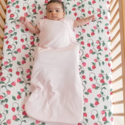 Crib Sheet in Strawberry Fields