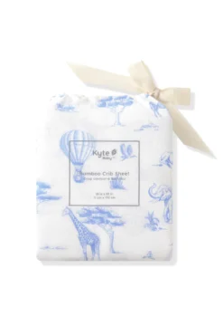 Crib Sheet in Toile Safari