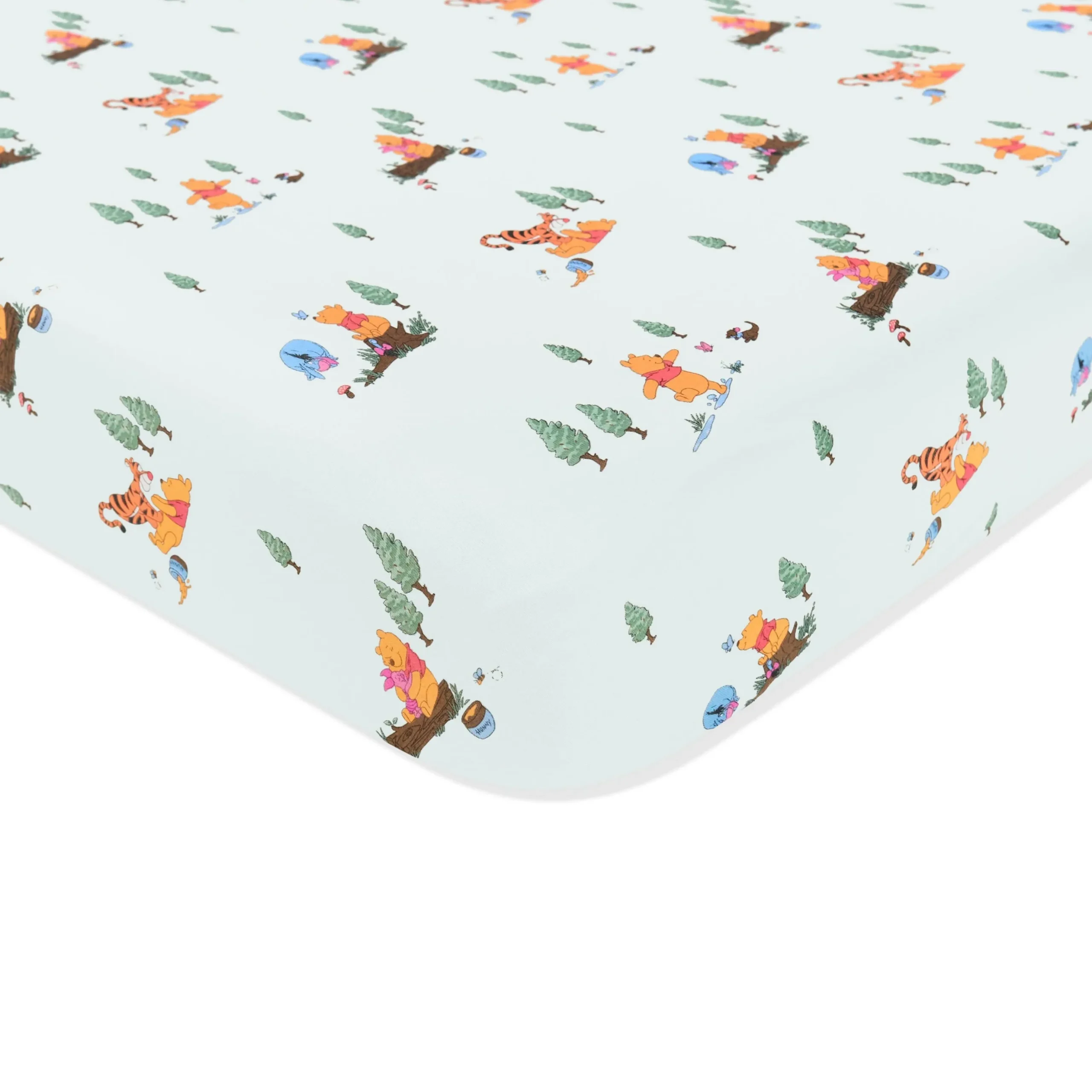 Crib Sheet in Winnie the Pooh Hundred Acre Wood