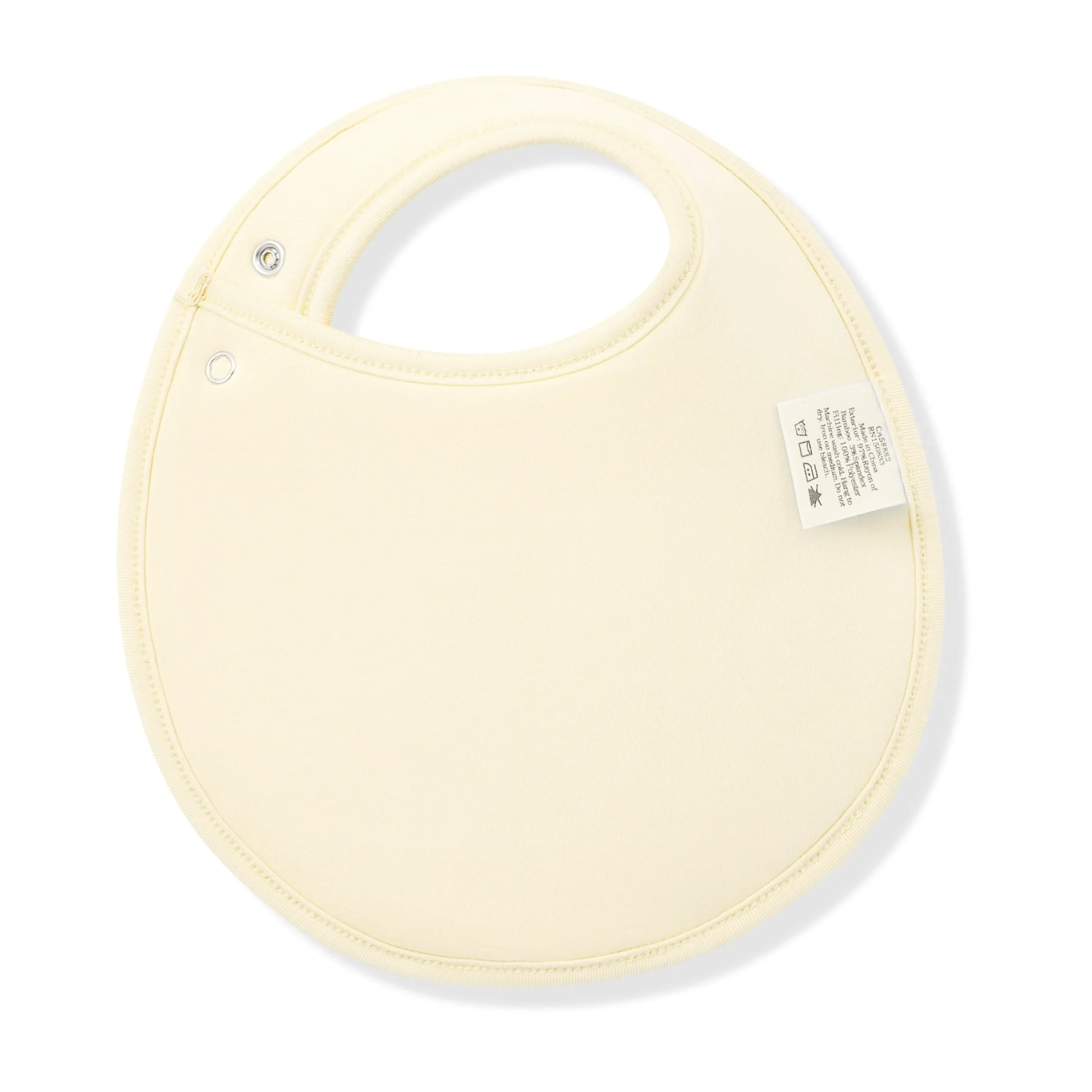 Cushy Bib in Gingham Chamomile