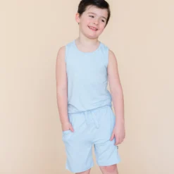 Drawstring Short in Breeze