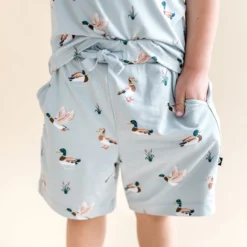 Drawstring Short in Mallard Duck