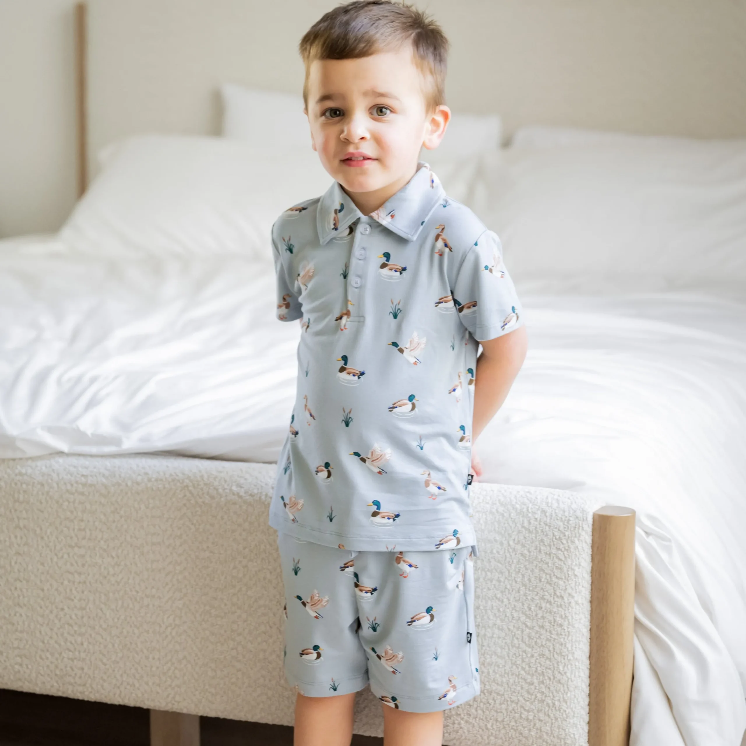 Drawstring Short in Mallard Duck