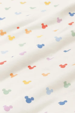 Flutter Sleeve Romper in Pastel Mickey Mouse