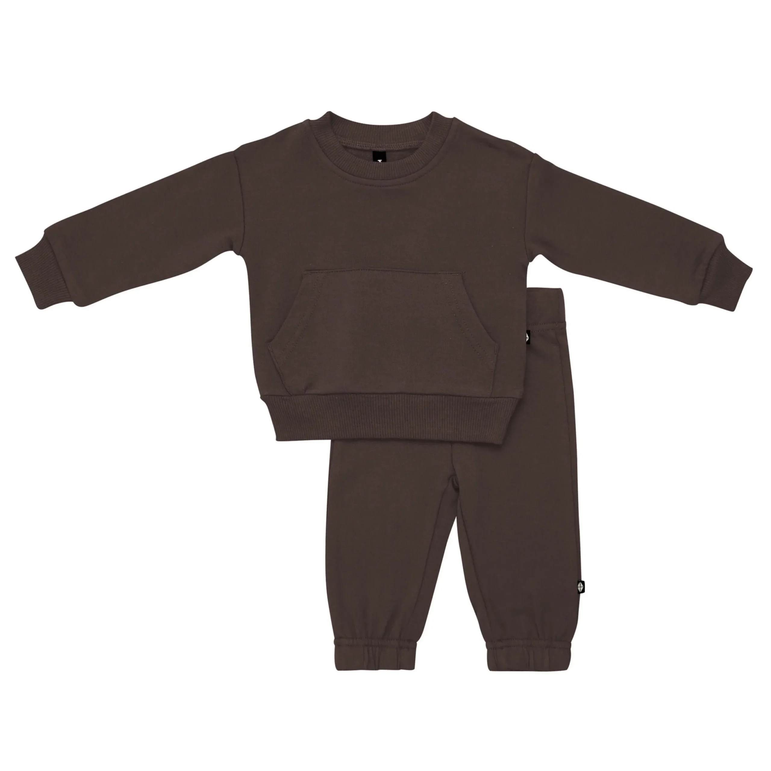 French Terry Jogger Set in Espresso