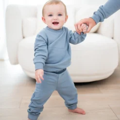 French Terry Jogger Set in Slate