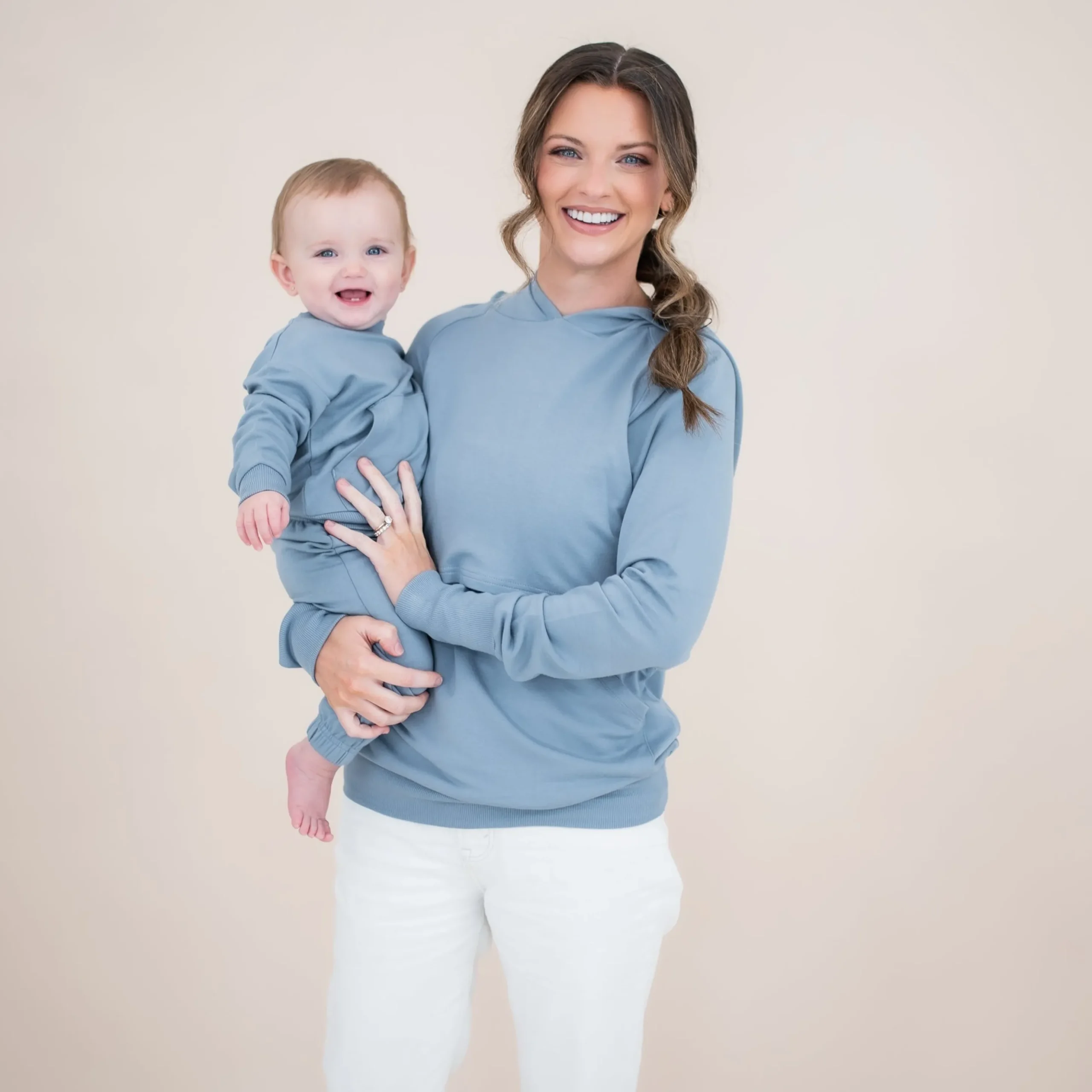 French Terry Jogger Set in Slate